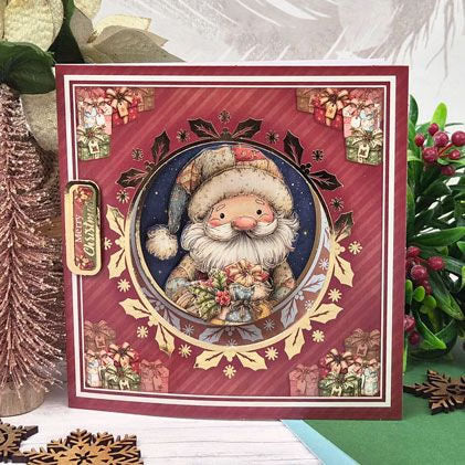 Delightful Patchwork Pals at Christmas Decoupage Card Kit