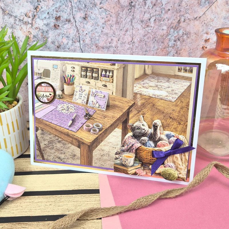 Russian Blue & Russian White Decoupage Topper Sheet