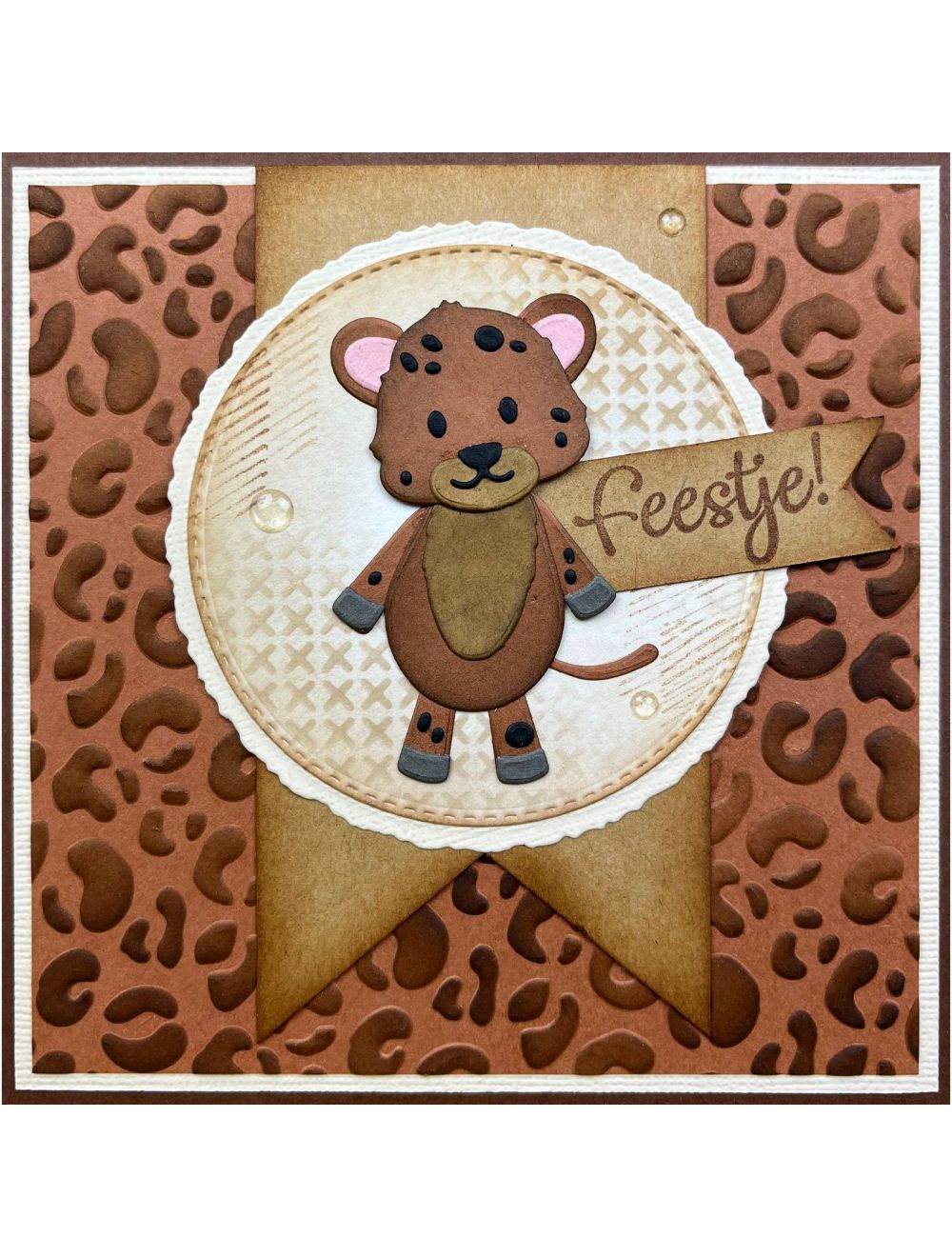 Nellie's Choice - 3D Embossing Folder Leopard