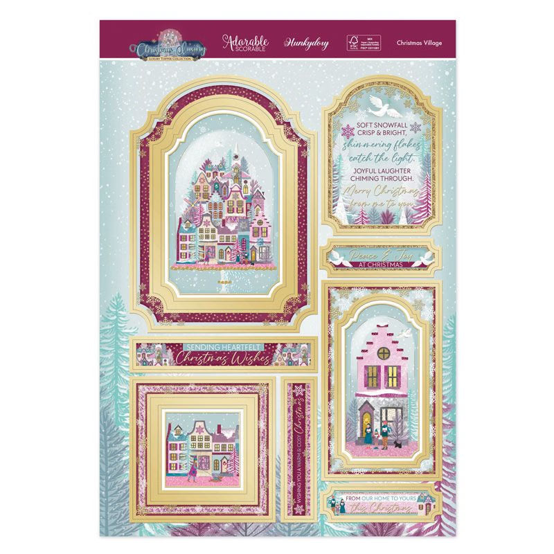 Christmas Village Luxury Topper Set