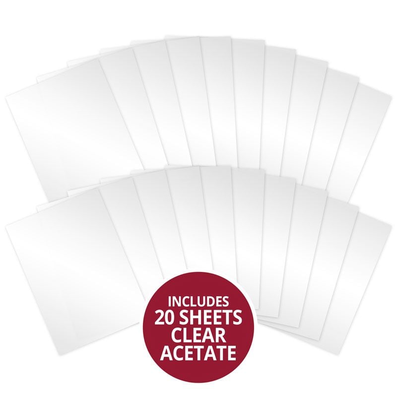 Clear Acetate - 140 Micron x 20 Sheets