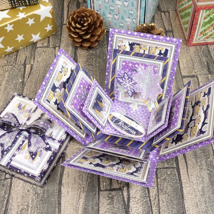 Exploding Boxes Project Kit - Contemporary Christmas