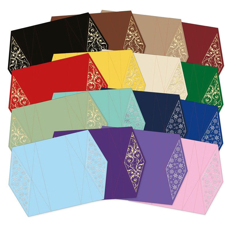 Festive Foiled Fan Card Blanks
