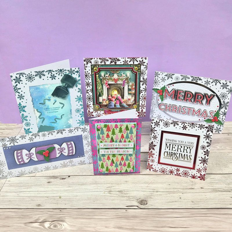 Foiled Edge Card Blanks & Envelopes Megabuy - Snowflake Edition