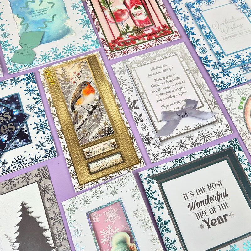 Foiled Edge Card Blanks & Envelopes Megabuy - Snowflake Edition