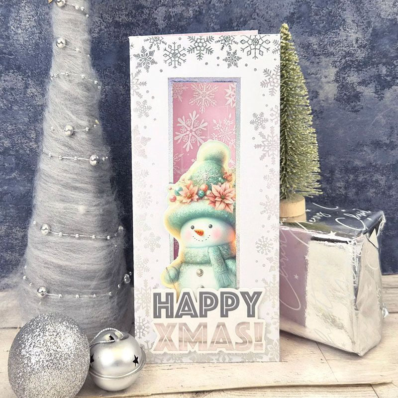Snowflake Foiled Edge Card Blanks & Envelopes - DL
