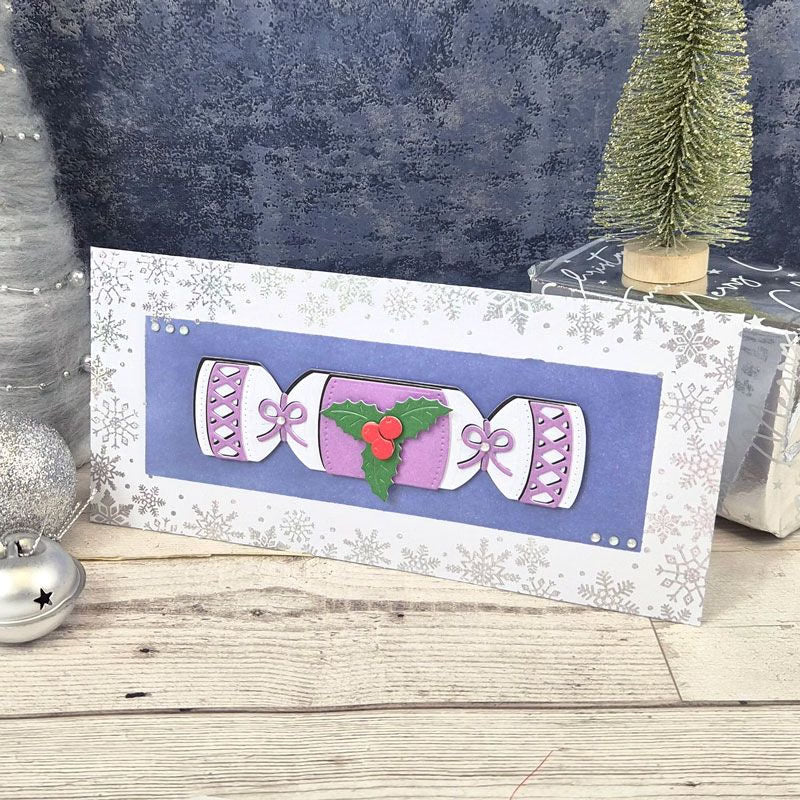 Snowflake Foiled Edge Card Blanks & Envelopes - DL