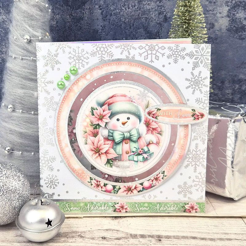 Snowflake Foiled Edge Card Blanks & Envelopes - 6" x 6"