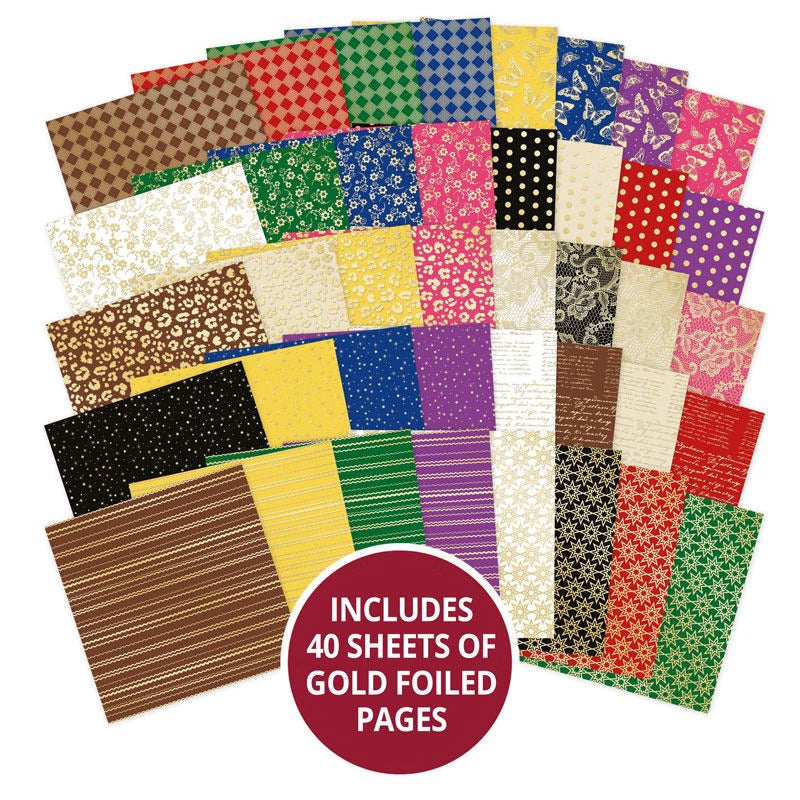 Fancy Foiled Paper Pad - Rich Gold