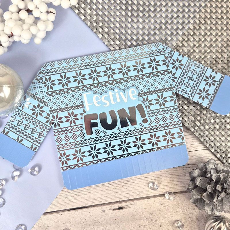 Festive Fancy Foiled Paper Pads - Stunning Silver