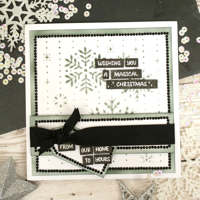 For The Love Of Stamps - Christmas Wishes Sentiment Strips