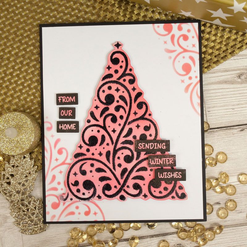 For The Love Of Masks - Sparkles & Swirls Christmas Tree