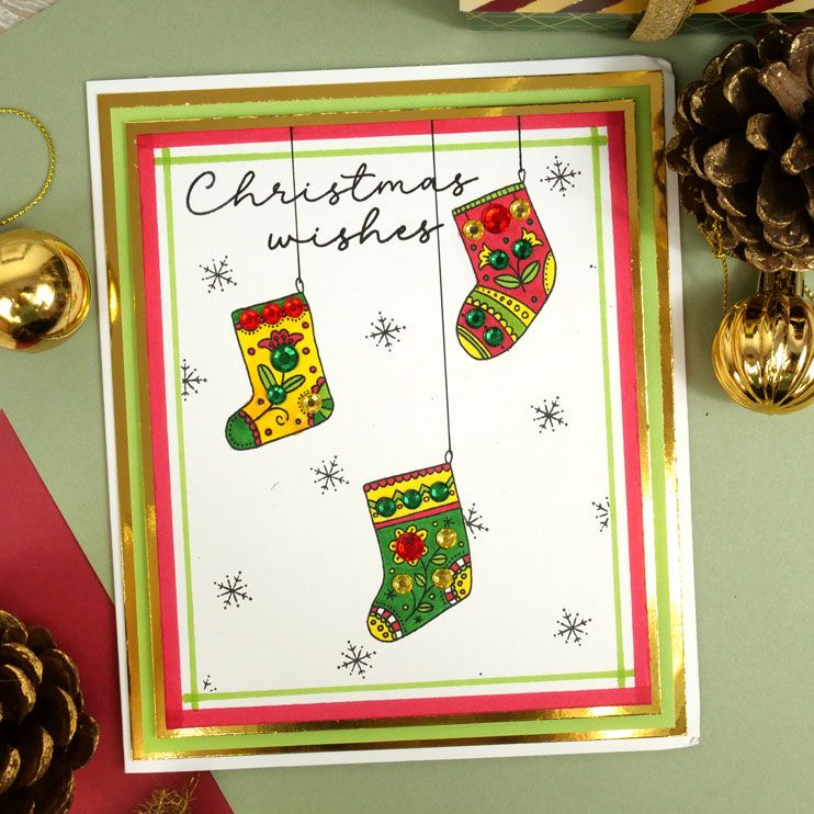 For the Love of Stamps - Stockings & Baubles