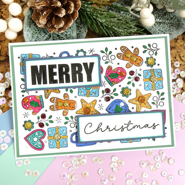 For the Love of Stamps - A Patterned Christmas