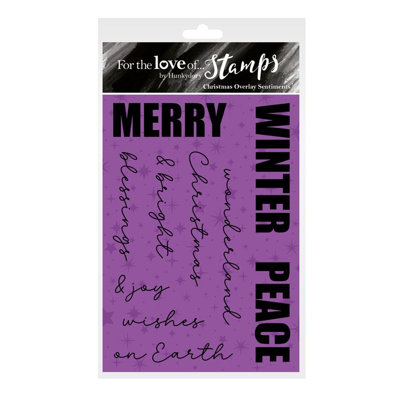 For the Love of Stamps - Christmas Overlay Sentiments
