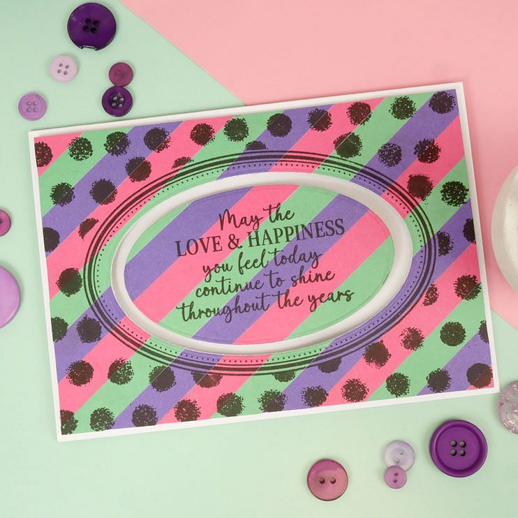 For the Love of Stamps - Speckled Dots Background