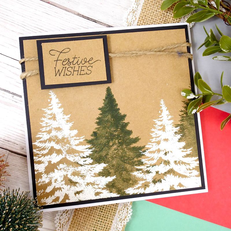 For the Love of Stamps - Layering Christmas Tree