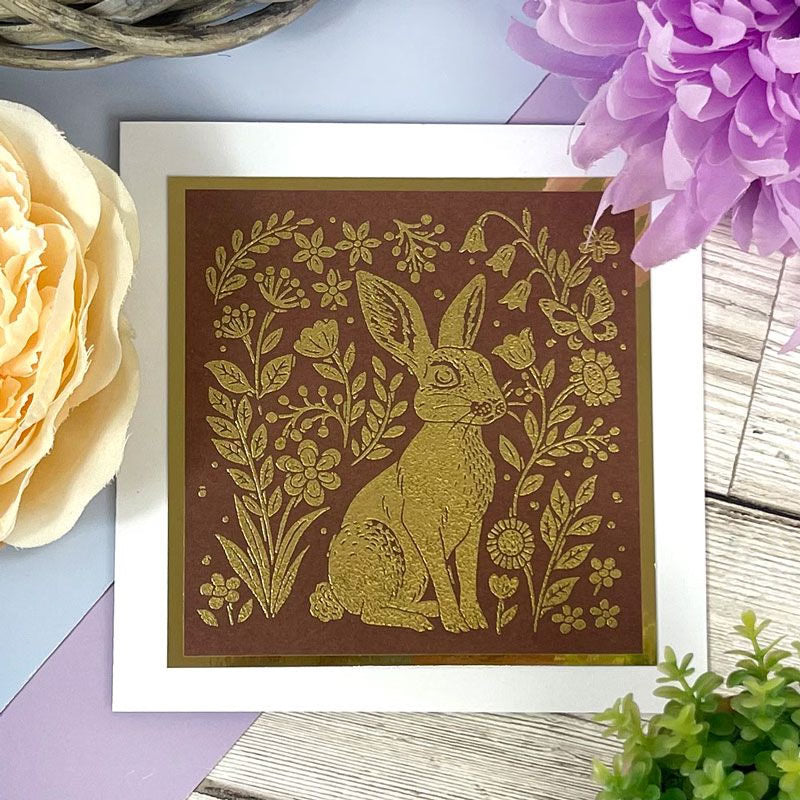 For the Love of Stamps - Etched Hare