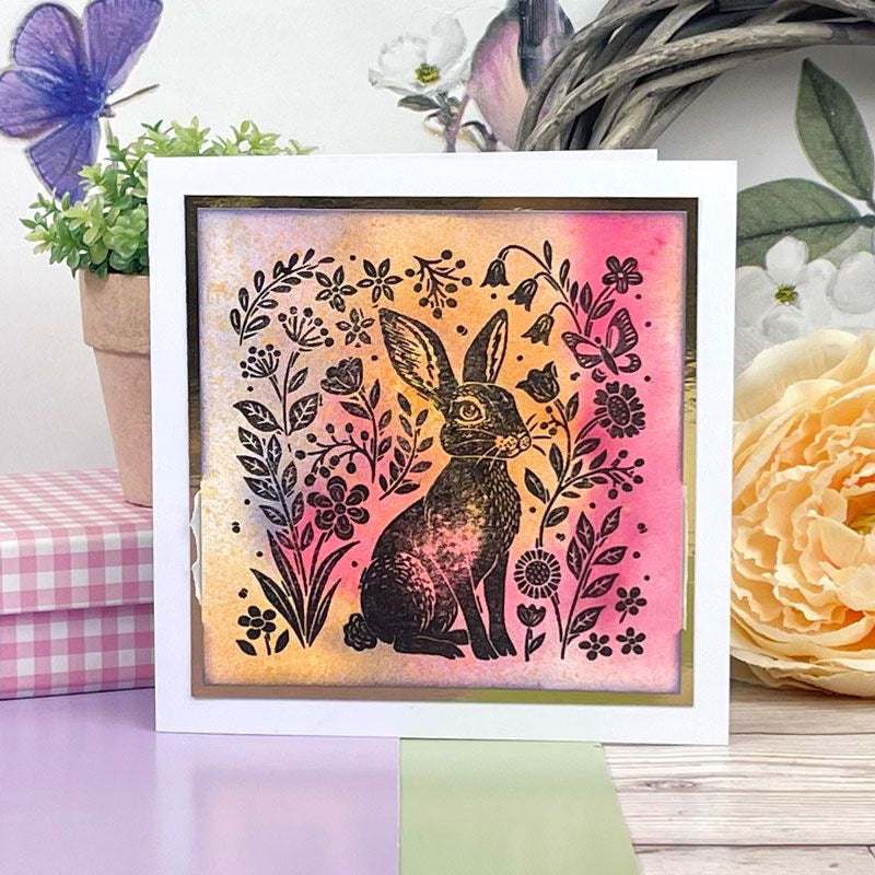 For the Love of Stamps - Etched Hare