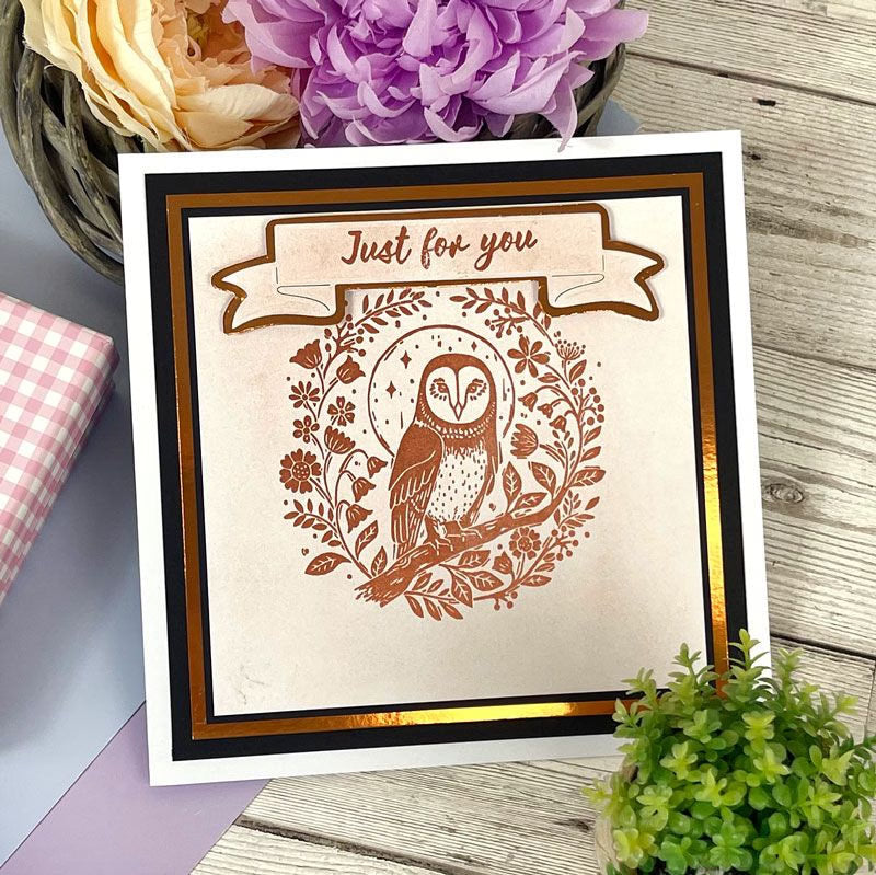For the Love of Stamps - Etched Owl