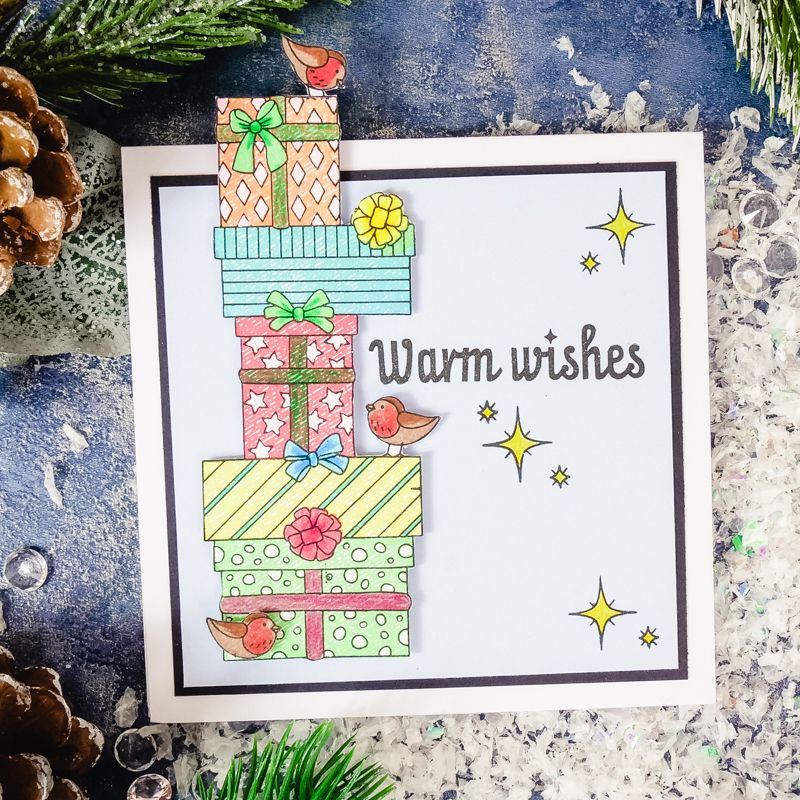 Presents & Bows Stamp & Stencil Set