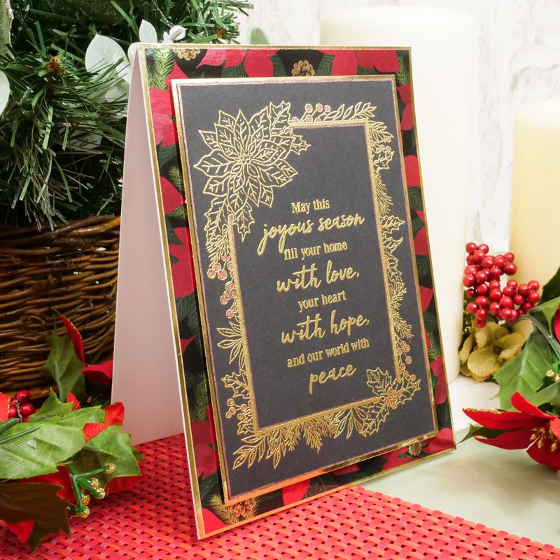 For The Love Of Stamps - Pretty Poinsettia Frames