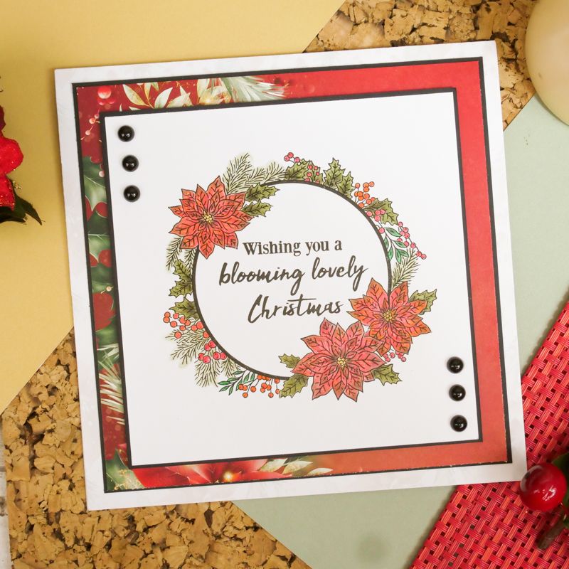 For The Love Of Stamps - Pretty Poinsettia Frames