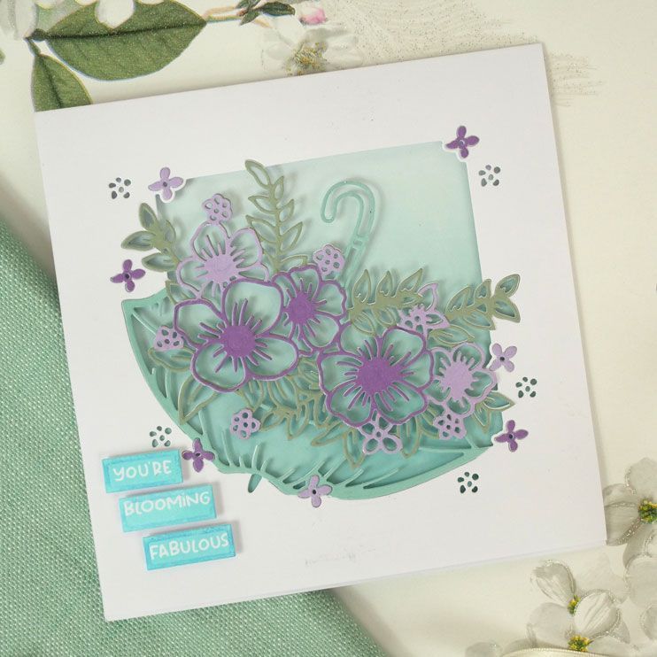 For The Love Of Stamps - Floral Burst Sentiment Strips