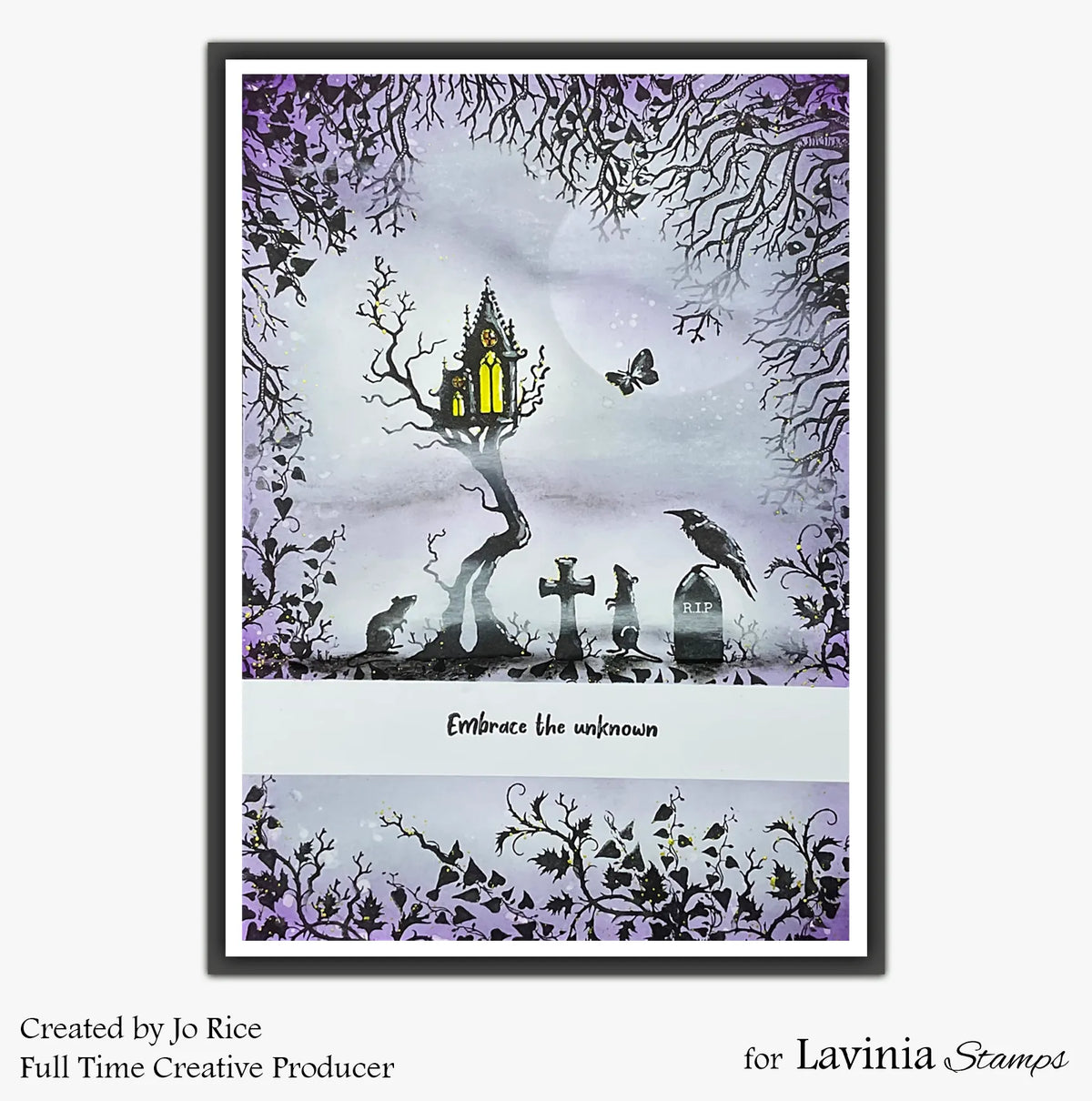 Lavinia Stamps - Poe and Noctis Stamp