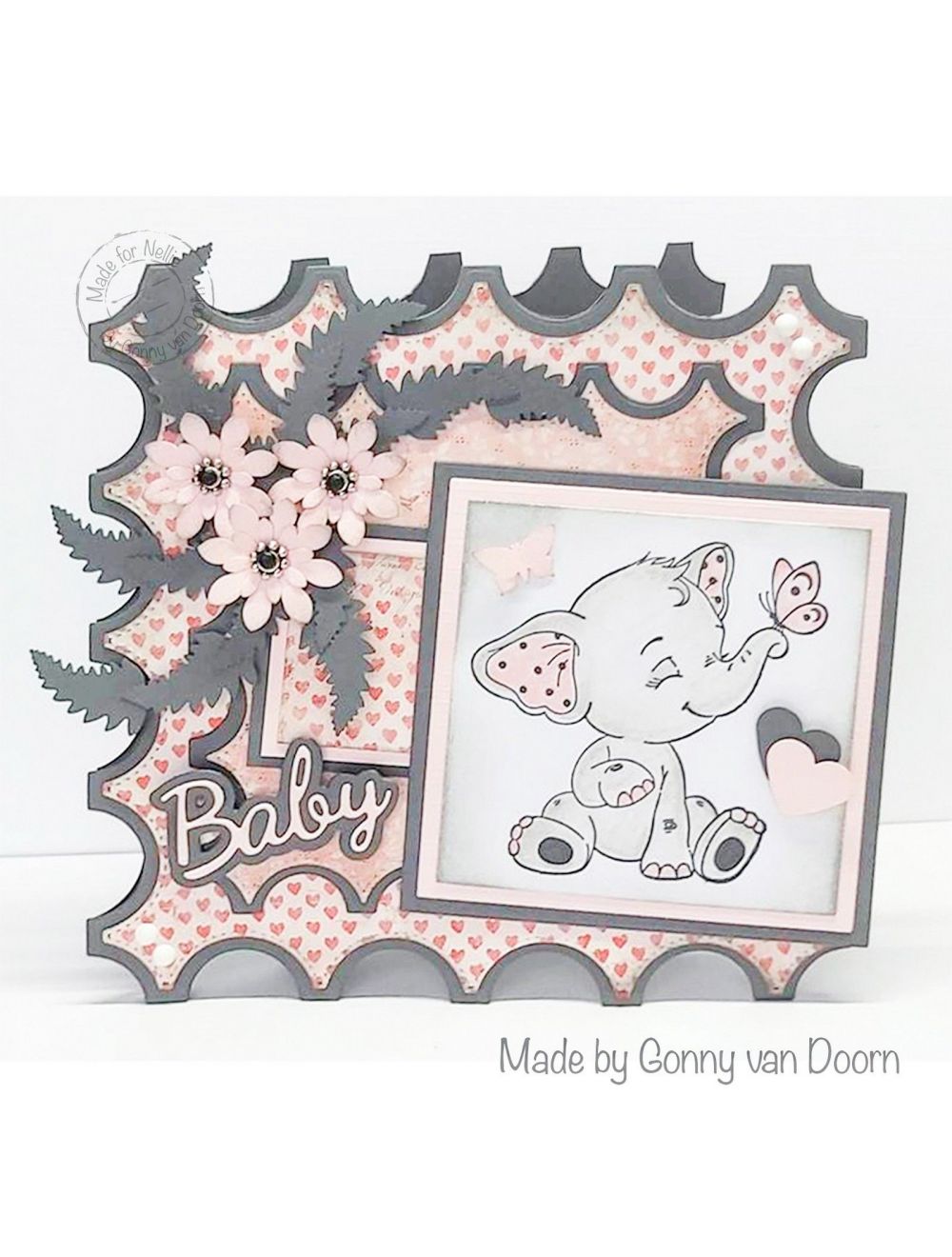 Nellie's Cuties Clear Stamp Elephant