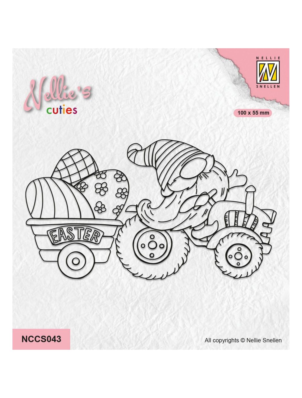Nellie Snellen • Nellie's Cuties Clear Stamp Easter Gnome on