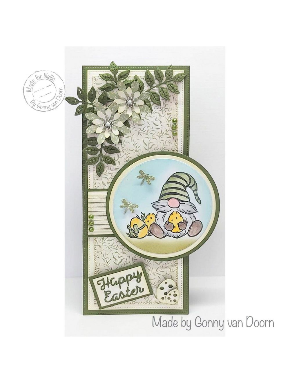 Nellie's Cuties Clear Stamp Easter Gnome 50x70mm