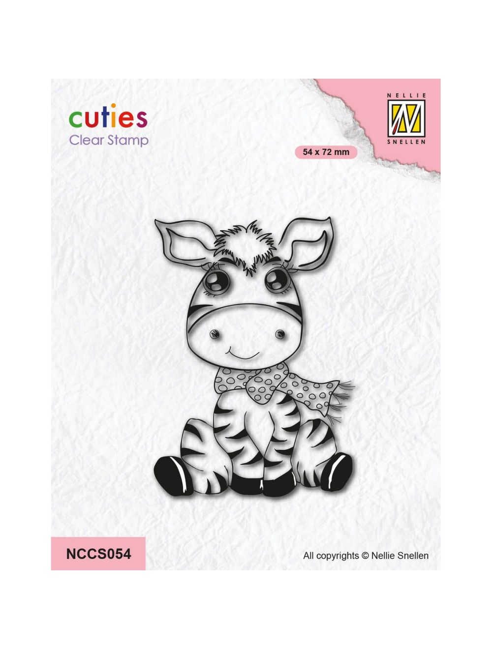 Nellie's Choice - Clear Stamp Cutie Zebra