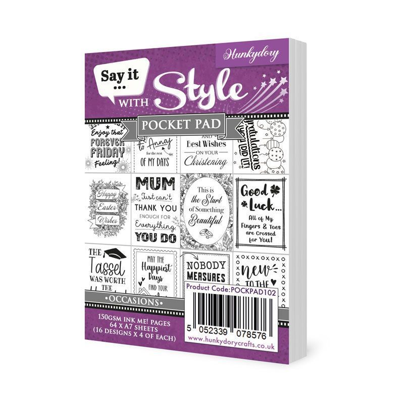 Say It With Style Pocket Pads - Occasions