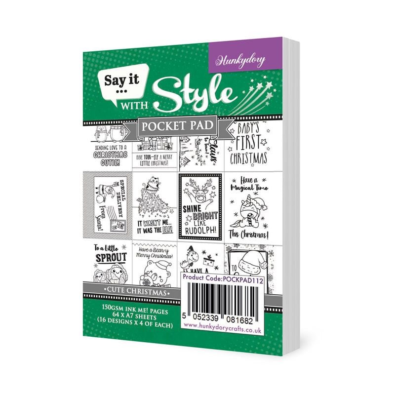 Say It With Style Pocket Pads - Cute Christmas