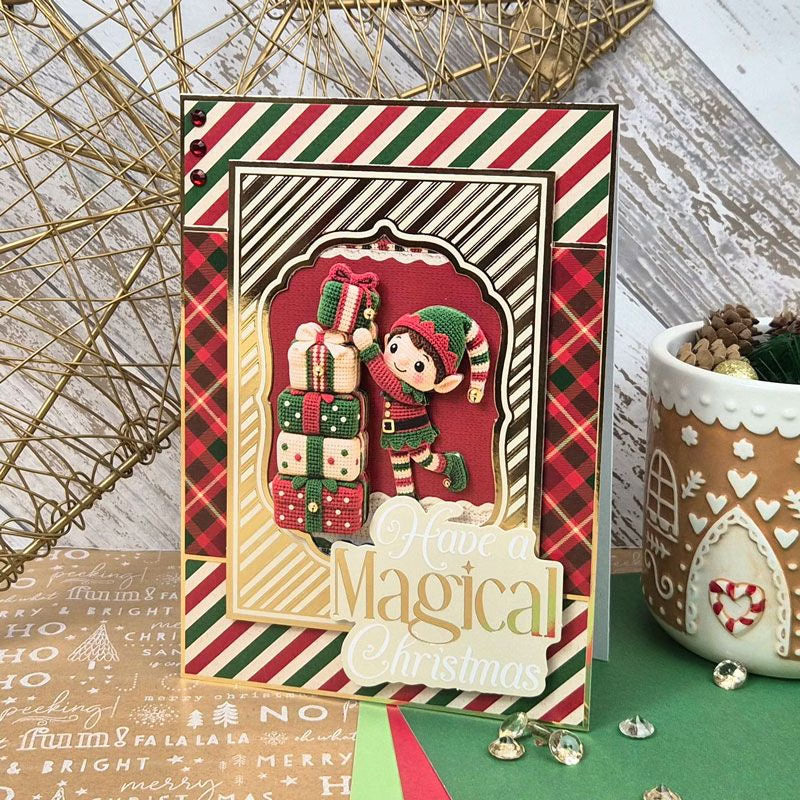 Festive Pocket Pad Apertures - Rich Gold