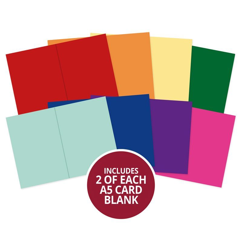 Rainbow Brights Pre-Scored Card Blanks - A5
