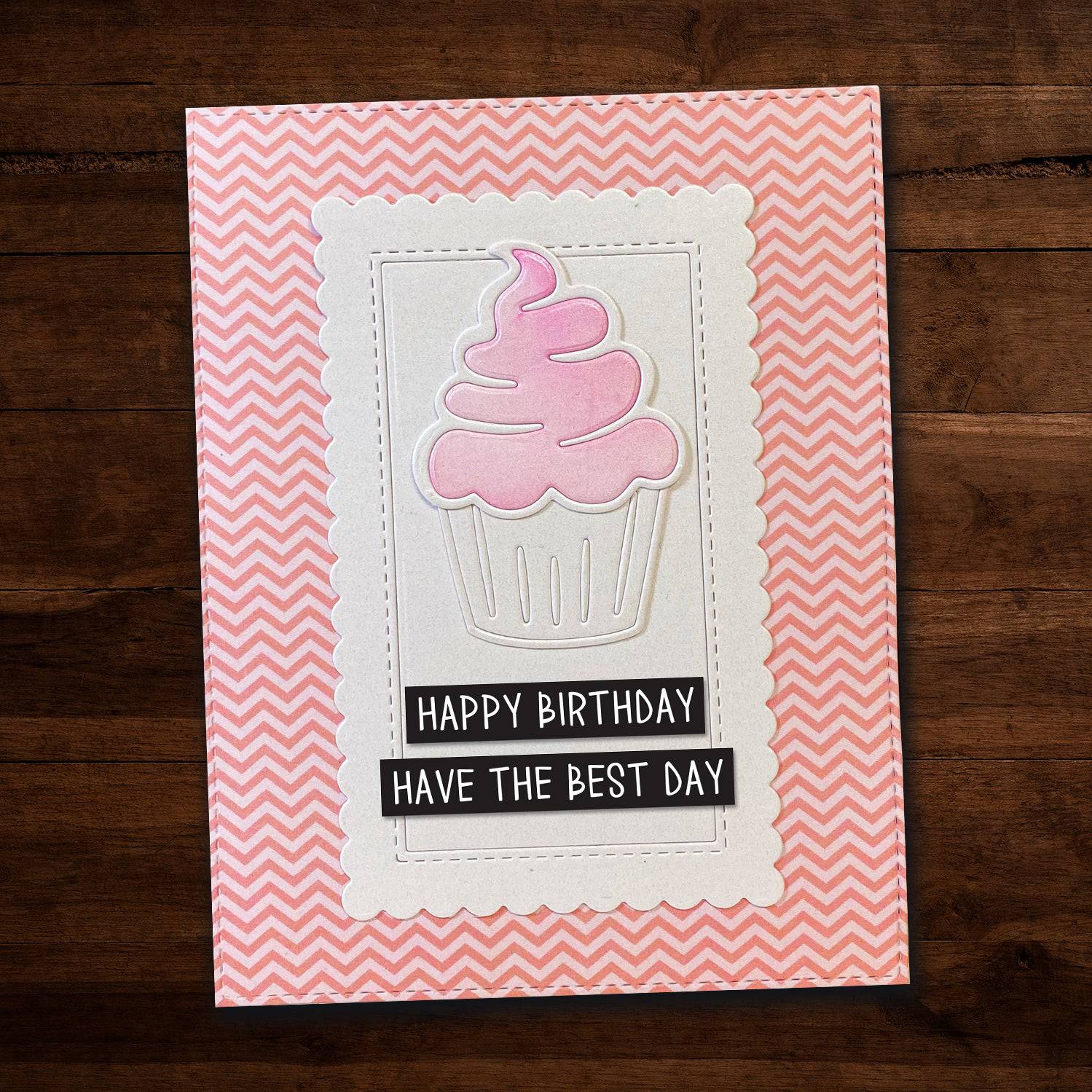 Scalloped Rectangle Frames Metal Cutting Die 16682