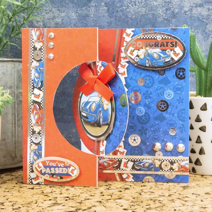 Luxury Shaped Card Blanks & Envelopes - Circle Swing Card