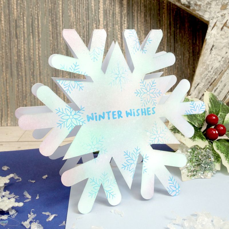 Luxury Shaped Card Blanks & Envelopes - Snowflake
