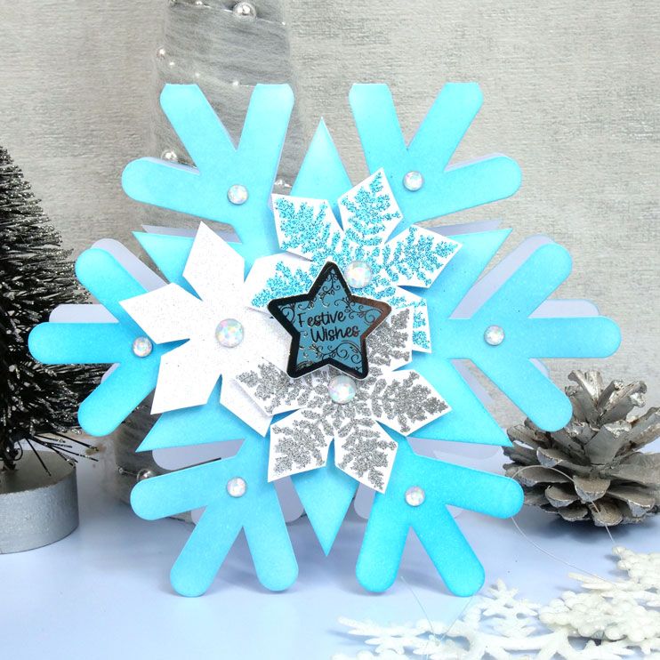 14 Pack Snowflake Party Favors Bags for Winter Aruba