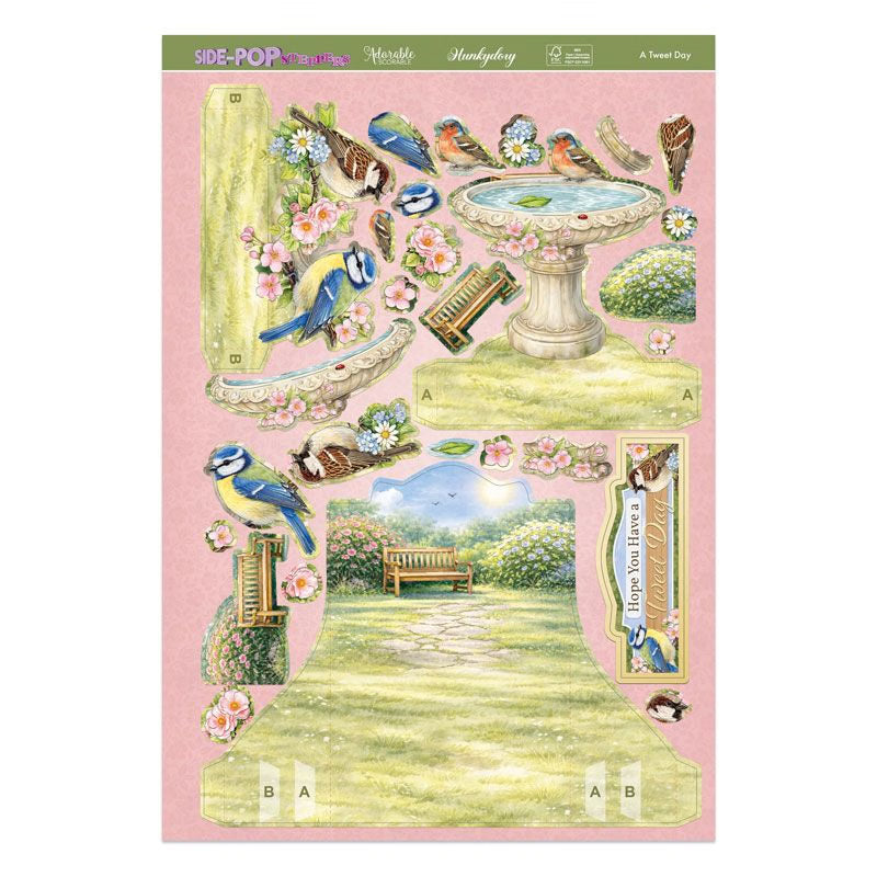 Side-Pop Stepper Card - A Tweet Day