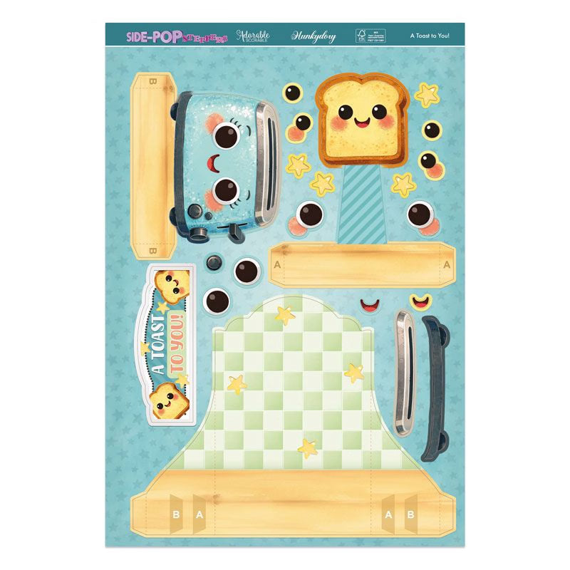 Side-Pop Stepper Card - A Toast to You!