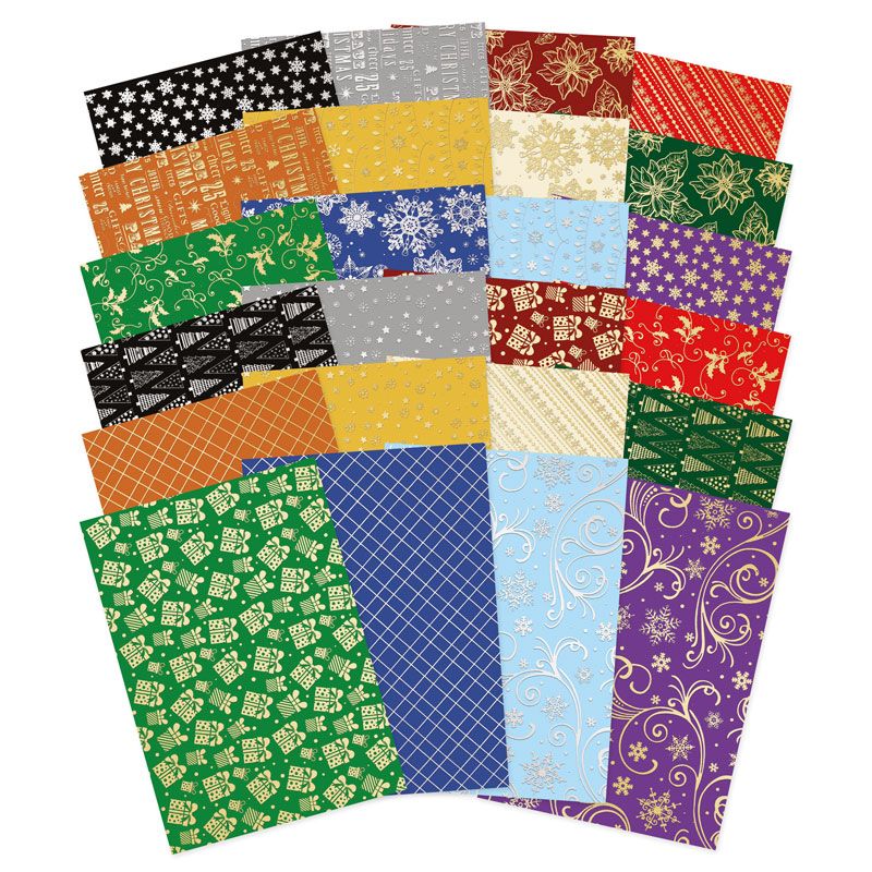 Christmas Stickables A5 Self-Adhesive Foiled Papers