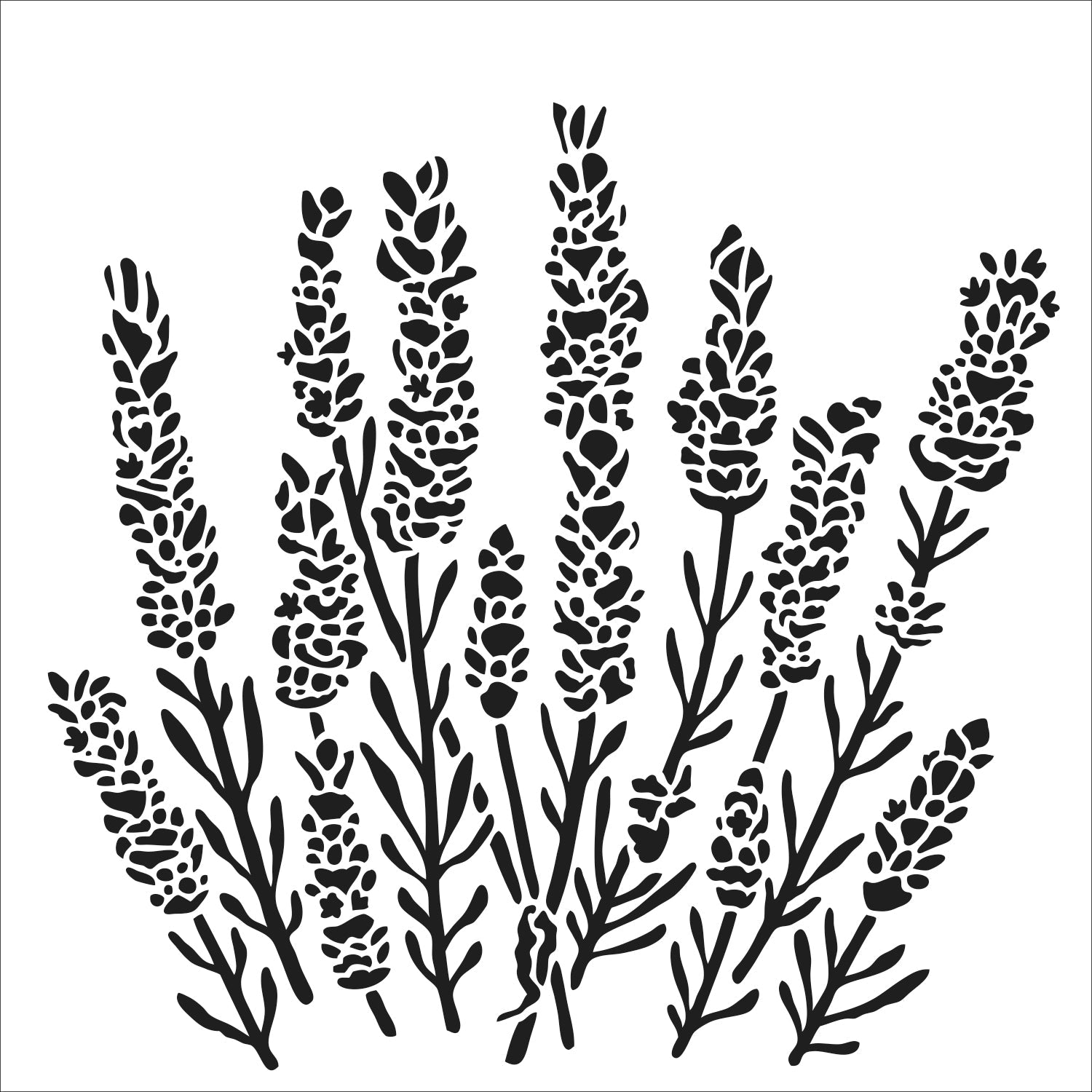 The Crafters Workshop 6x6 Stencil Lavender