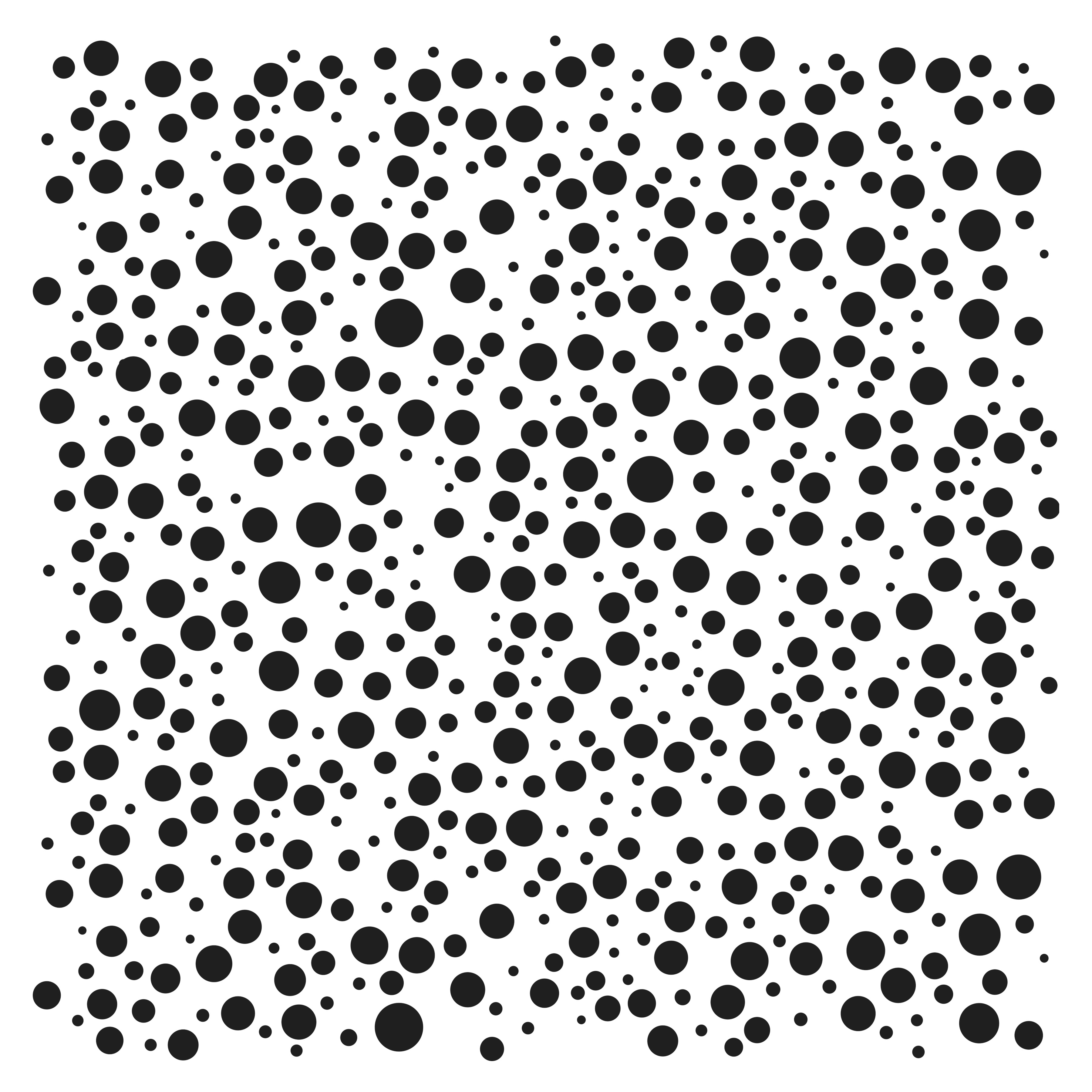 The Crafters Workshop 6x6 Stencil Random Bubbles