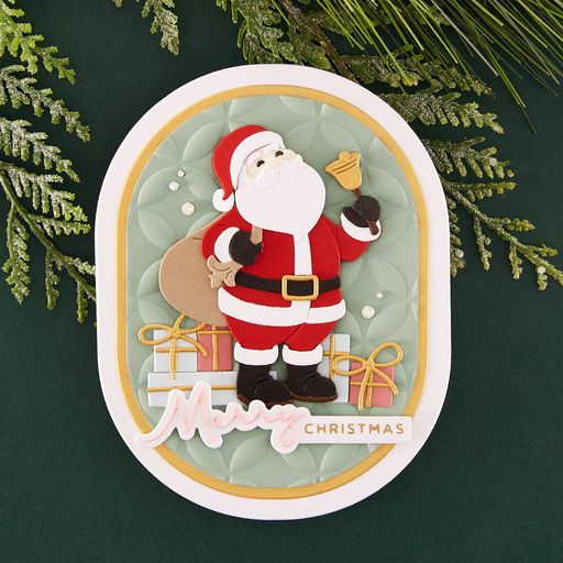 Santa's Here! Etched Dies from the Classic Christmas Collection
