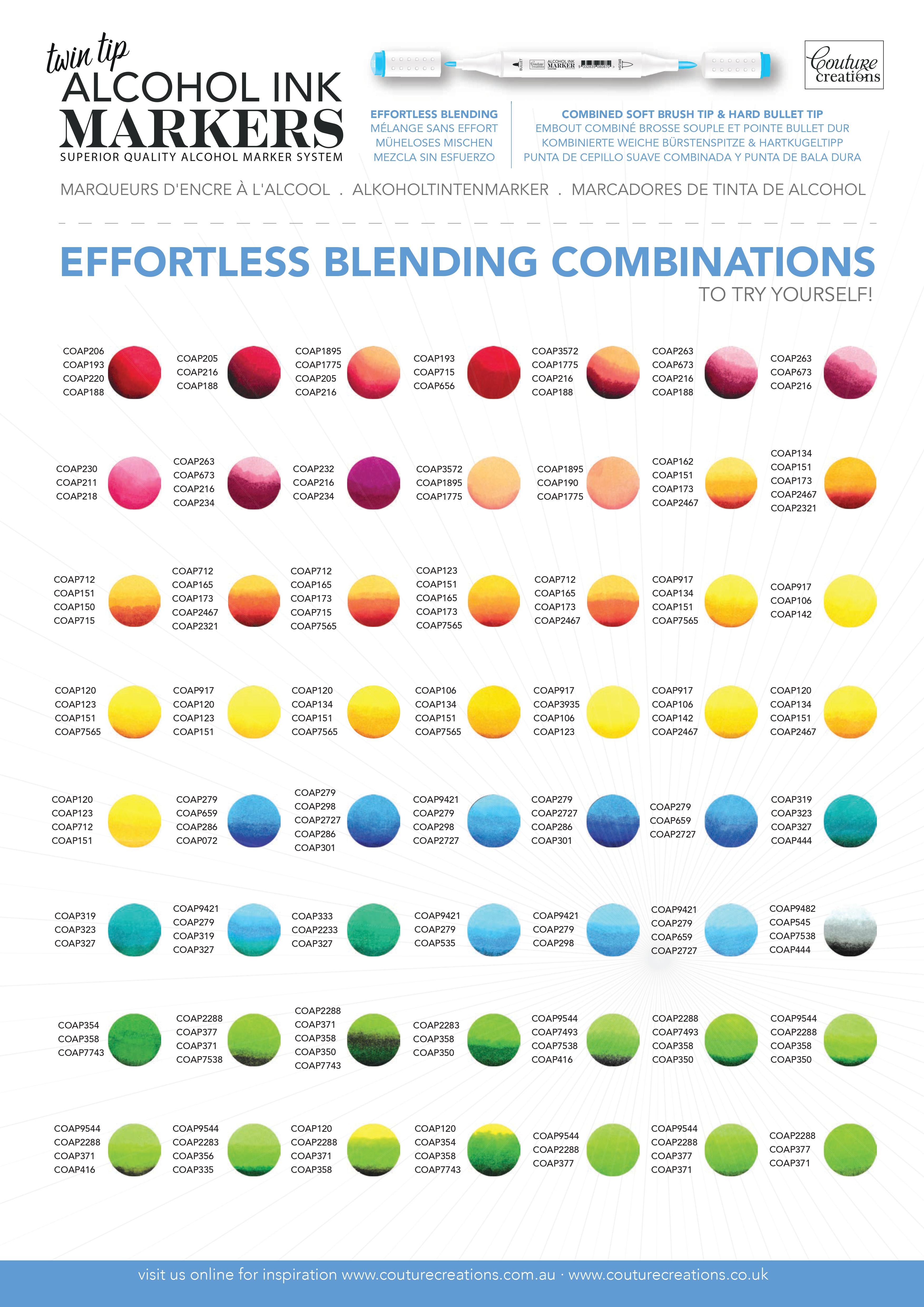 Twin Tip Alcohol Ink Marker - Reds & Oranges