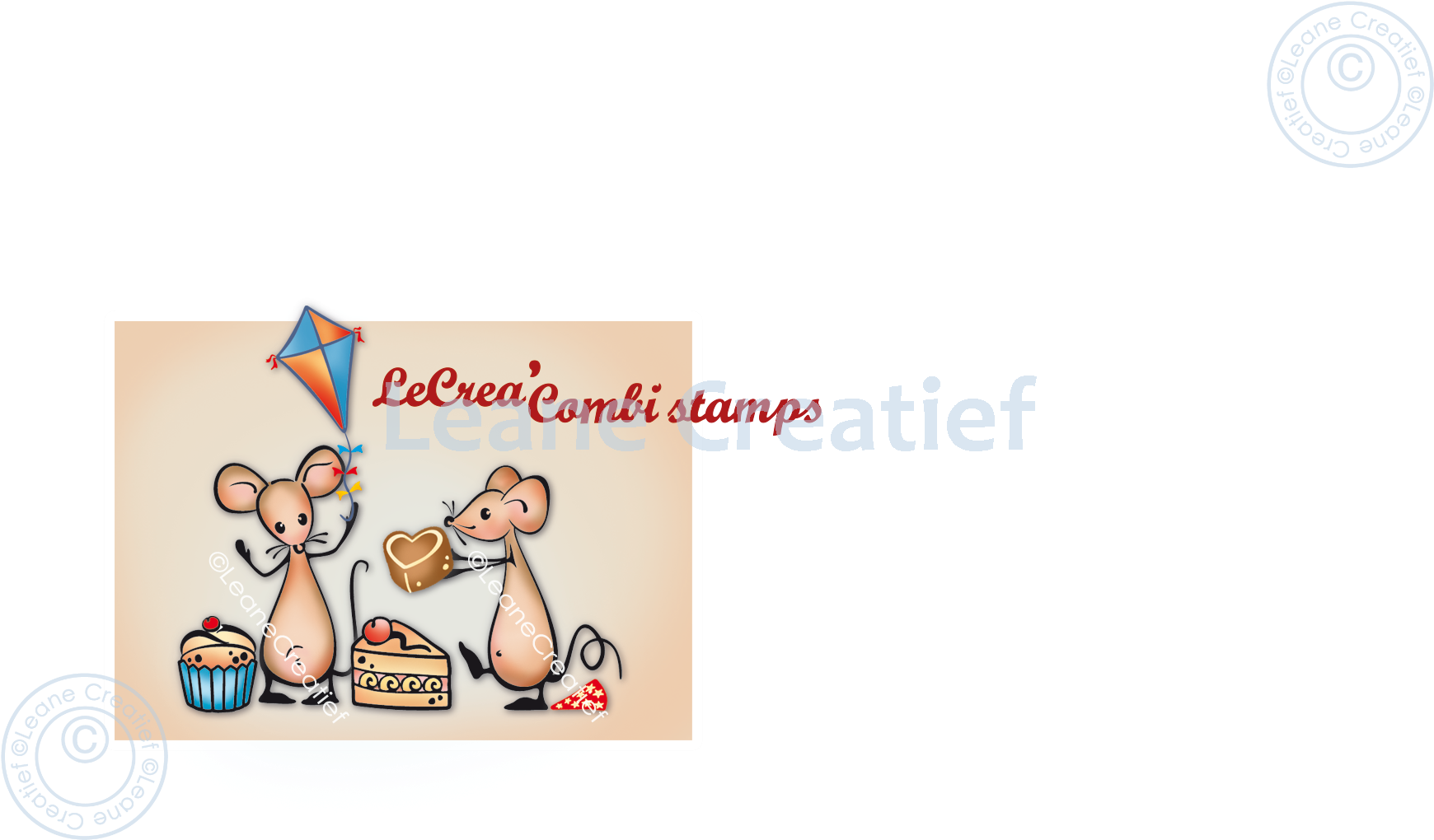 Lecreadesign Combi Clear Stamp Mice Party