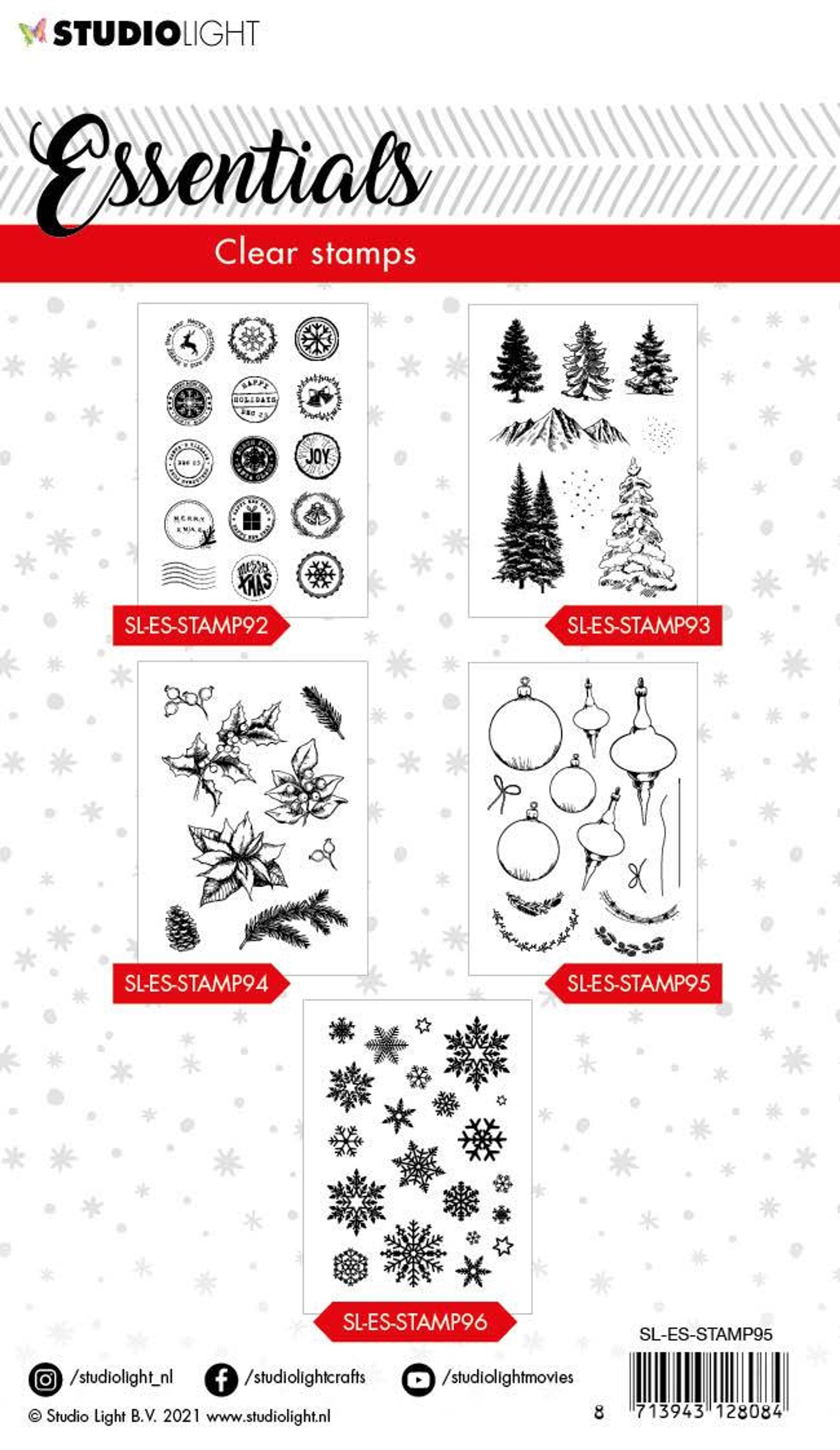 SL Clear Stamp Christmas Baubles Essentials 105x148mm nr.95